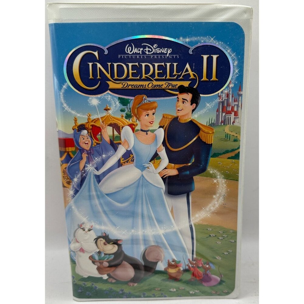 Cinderella II Dreams Come True VHS Walt Disney Princess 2002 Family Animation